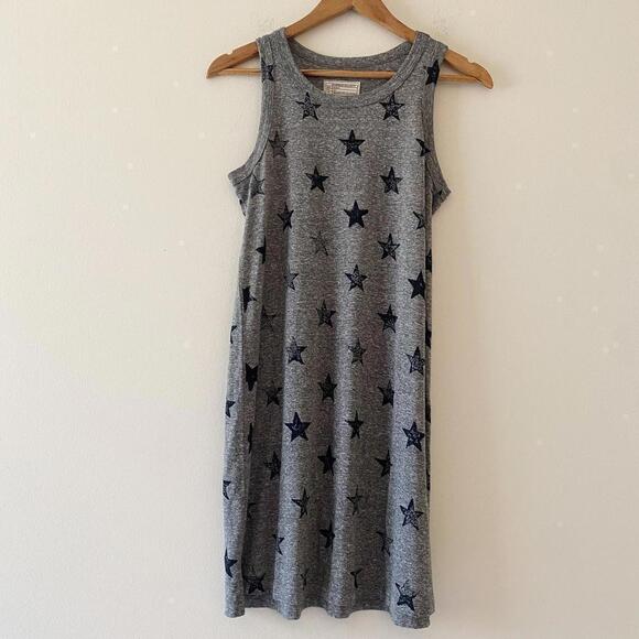 CURRENT ELLIOTT gray star mini tshirt dress - Picture 2 of 5